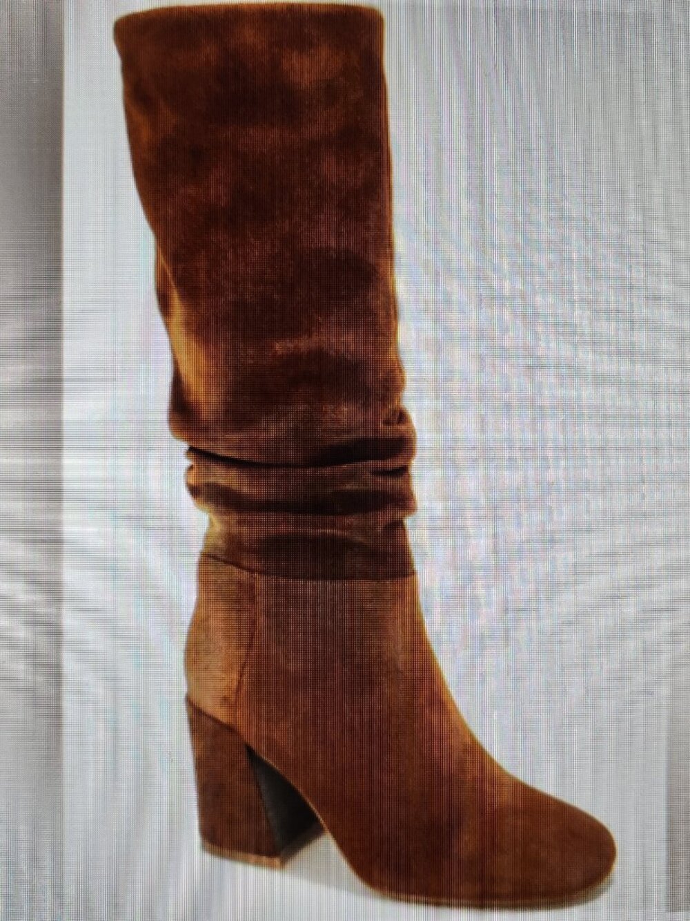 Gentle Souls Leather/Suede "Iman" Luggage Heeled Boots. NIB. Size 10